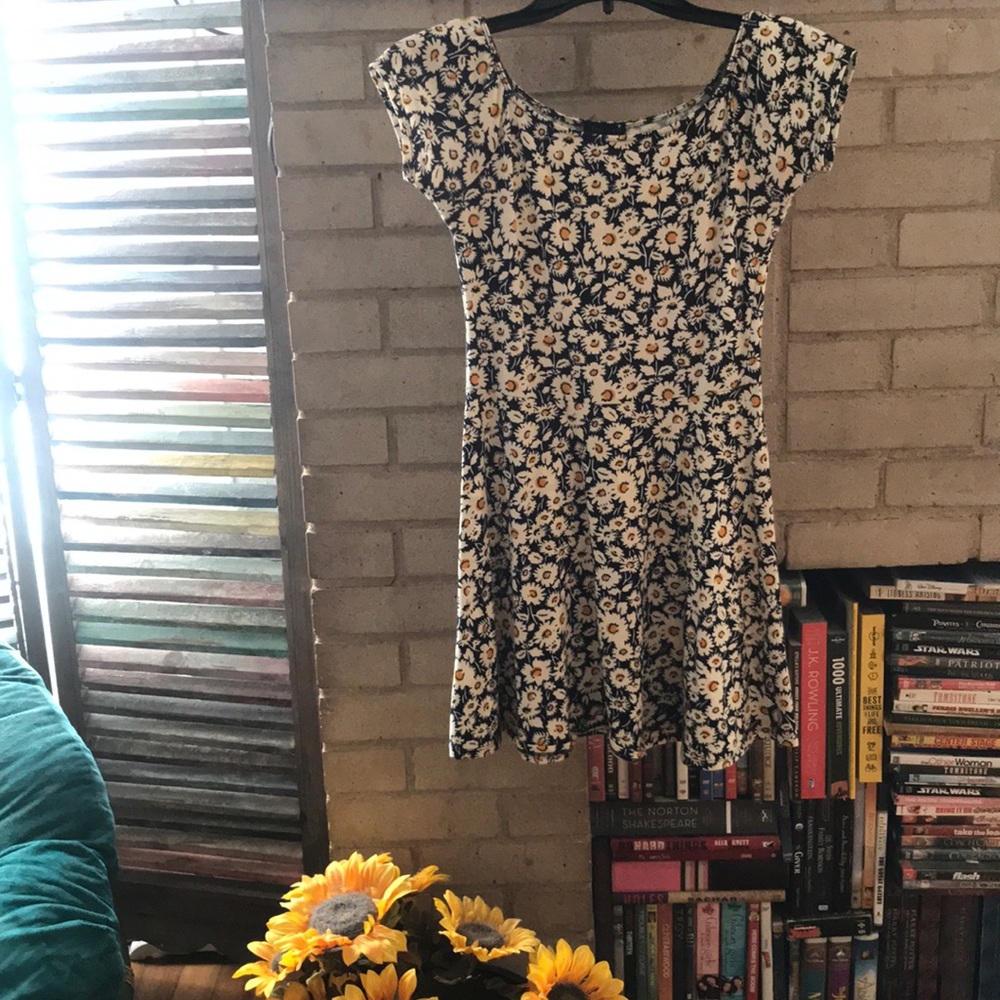 Floral Mini Skater-styled Dress
